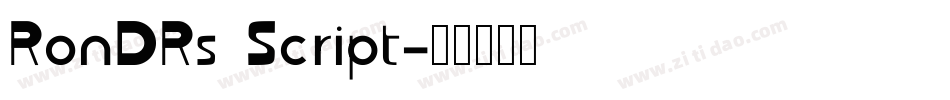 RonDRs Script字体转换